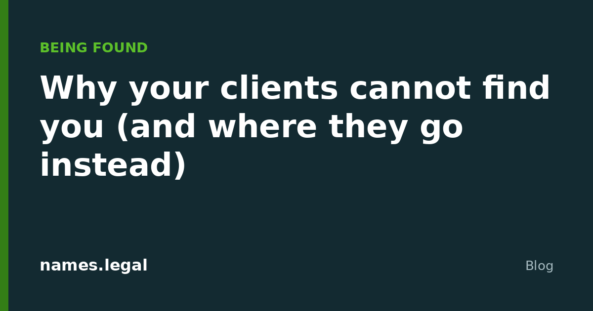 Perché i tuoi clienti non ti trovano (e dove vanno invece)